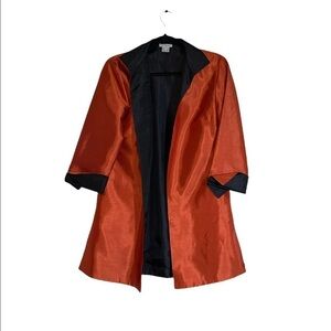 Designer-Grace Chauns New York Burnt Orange Reversible Blazer.